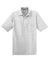 Jerzees 436MP Mens SpotShield Stain Resistant Short Sleeve Polo Shirt w/ Pocket Ash Grey Flat Front