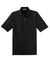 Jerzees 436MP Mens SpotShield Stain Resistant Short Sleeve Polo Shirt w/ Pocket Black Flat Front