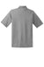 Jerzees 436MP Mens SpotShield Stain Resistant Short Sleeve Polo Shirt w/ Pocket Oxford Grey Flat Back