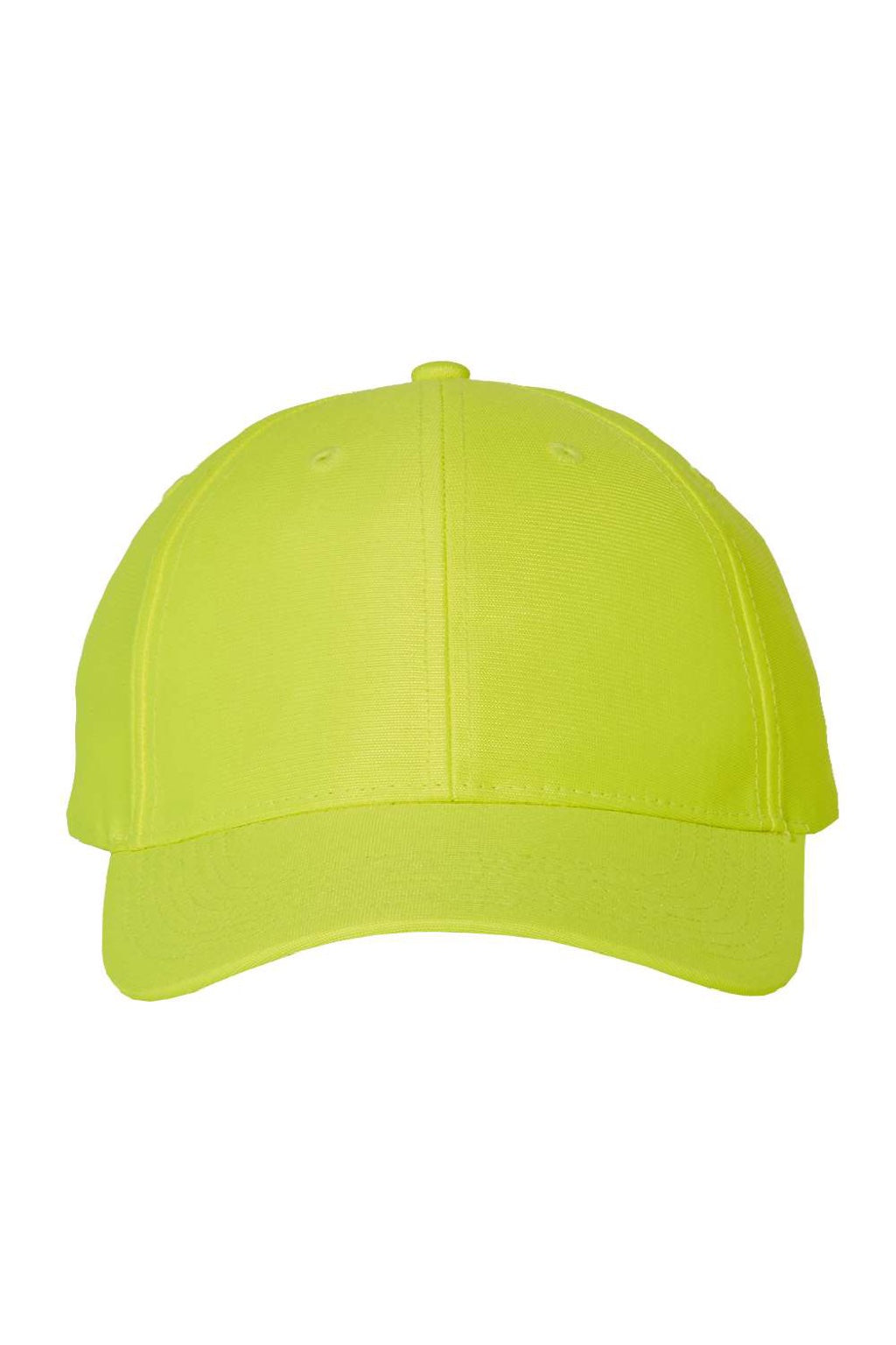 Kati Hats SN100 Mens Adjustable Safety Hat Neon Yellow Flat Front