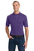 Jerzees 437M/437MSR Mens SpotShield Stain Resistant Short Sleeve Polo Shirt Deep Purple Model Front