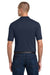 Jerzees 437M/437MSR Mens SpotShield Stain Resistant Short Sleeve Polo Shirt Navy Blue Model Back