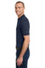 Jerzees 437M/437MSR Mens SpotShield Stain Resistant Short Sleeve Polo Shirt Navy Blue Model Side