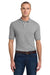Jerzees 437M/437MSR Mens SpotShield Stain Resistant Short Sleeve Polo Shirt Oxford Grey Model Front