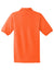 Jerzees 437M/437MSR Mens SpotShield Stain Resistant Short Sleeve Polo Shirt Safety Orange Flat Back