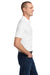 Jerzees 437M/437MSR Mens SpotShield Stain Resistant Short Sleeve Polo Shirt White Model Side