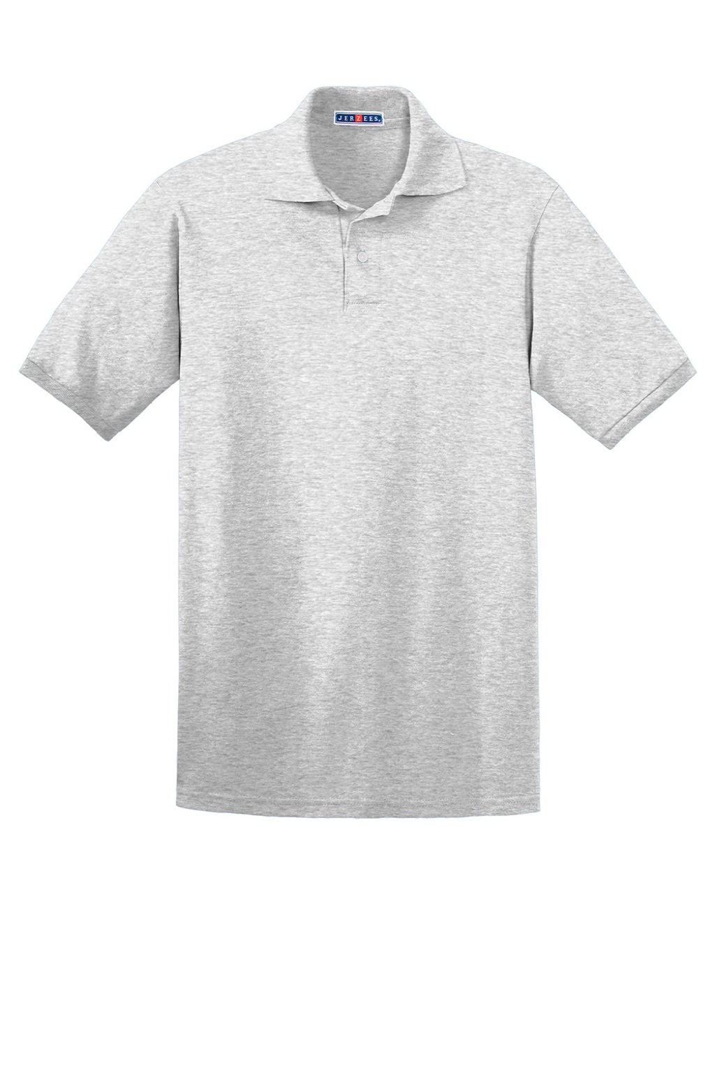 Jerzees 437M/437MSR Mens SpotShield Stain Resistant Short Sleeve Polo Shirt Ash Grey Flat Front