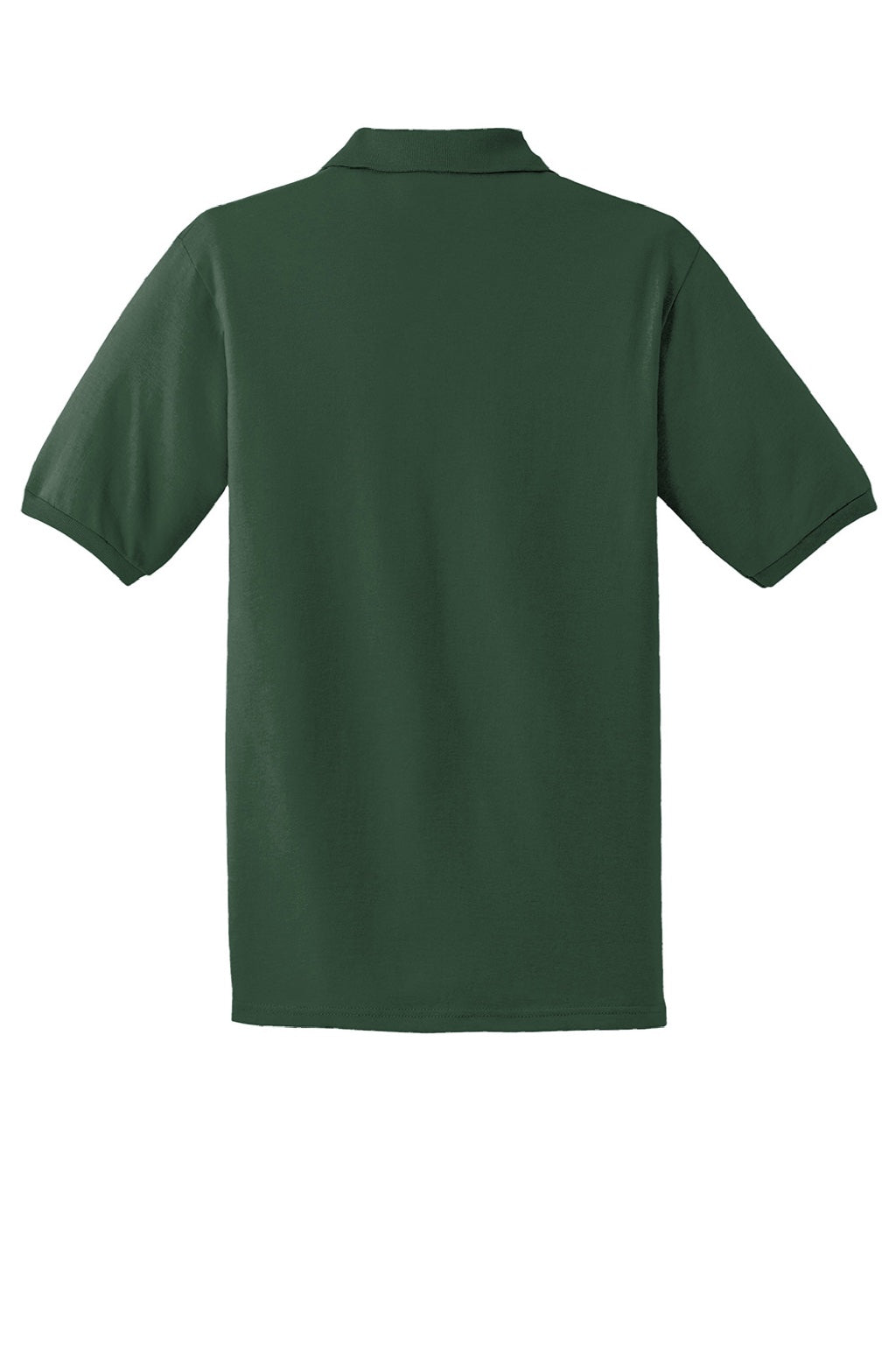 Jerzees 437M/437MSR Mens SpotShield Stain Resistant Short Sleeve Polo Shirt Forest Green Flat Back