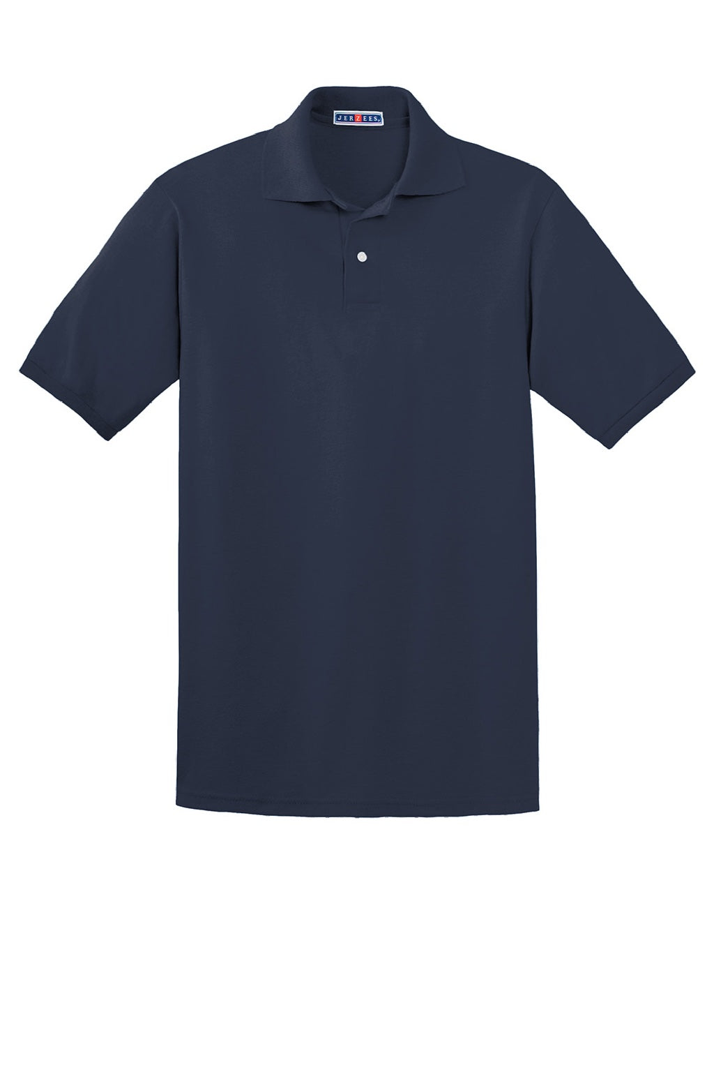 Jerzees 437M/437MSR Mens SpotShield Stain Resistant Short Sleeve Polo Shirt Navy Blue Flat Front
