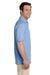 Jerzees 437M/437MSR Mens SpotShield Stain Resistant Short Sleeve Polo Shirt Light Blue Model Side
