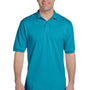 Jerzees Mens SpotShield Stain Resistant Short Sleeve Polo Shirt - California Blue