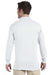 Jerzees 437LR Mens SpotShield Stain Resistant Long Sleeve Polo Shirt White Model Back