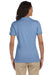 Jerzees 437WR Womens SpotShield Stain Resistant Short Sleeve Polo Shirt Light Blue Model Back