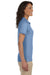 Jerzees 437WR Womens SpotShield Stain Resistant Short Sleeve Polo Shirt Light Blue Model Side