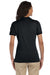 Jerzees 437WR Womens SpotShield Stain Resistant Short Sleeve Polo Shirt Black Model Back