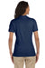 Jerzees 437WR Womens SpotShield Stain Resistant Short Sleeve Polo Shirt Navy Blue Model Back