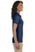 Jerzees 437WR Womens SpotShield Stain Resistant Short Sleeve Polo Shirt Navy Blue Model Side