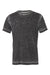 Bella + Canvas BC3650/3650 Mens Short Sleeve Crewneck T-Shirt Grey Acid Washed Flat Front