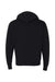 Independent Trading Company PRM90HTZ Mens French Terry Full Zip Hooded Sweatshirt Hoodie w/ Pockets Black Flat Back