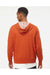 Independent Trading Co. PRM90HTZ Mens French Terry Full Zip Hooded Sweatshirt Hoodie Heather Burnt Orange Model Back