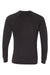 Independent Trading Company PRM30SBC Mens Special Blend Crewneck Raglan Sweatshirt Black Flat Back