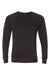 Independent Trading Company PRM30SBC Mens Special Blend Crewneck Raglan Sweatshirt Black Flat Front