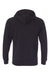 Independent Trading Company PRM33SBP Mens Special Blend Raglan Hooded Sweatshirt Hoodie w/ Pouch Pocket Black Flat Back
