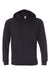 Independent Trading Company PRM33SBP Mens Special Blend Raglan Hooded Sweatshirt Hoodie w/ Pouch Pocket Black Flat Front