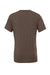 Bella + Canvas BC3413/3413C/3413 Mens Short Sleeve Crewneck T-Shirt Brown Flat Back