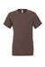 Bella + Canvas BC3413/3413C/3413 Mens Short Sleeve Crewneck T-Shirt Brown Flat Front