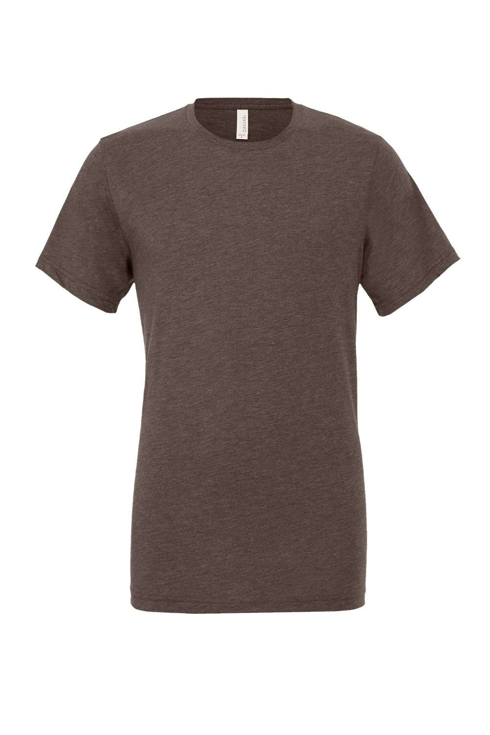 Bella + Canvas BC3413/3413C/3413 Mens Short Sleeve Crewneck T-Shirt Brown Flat Front