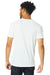 Alternative 4400HM Mens Modal Short Sleeve Crewneck T-Shirt White Model Back