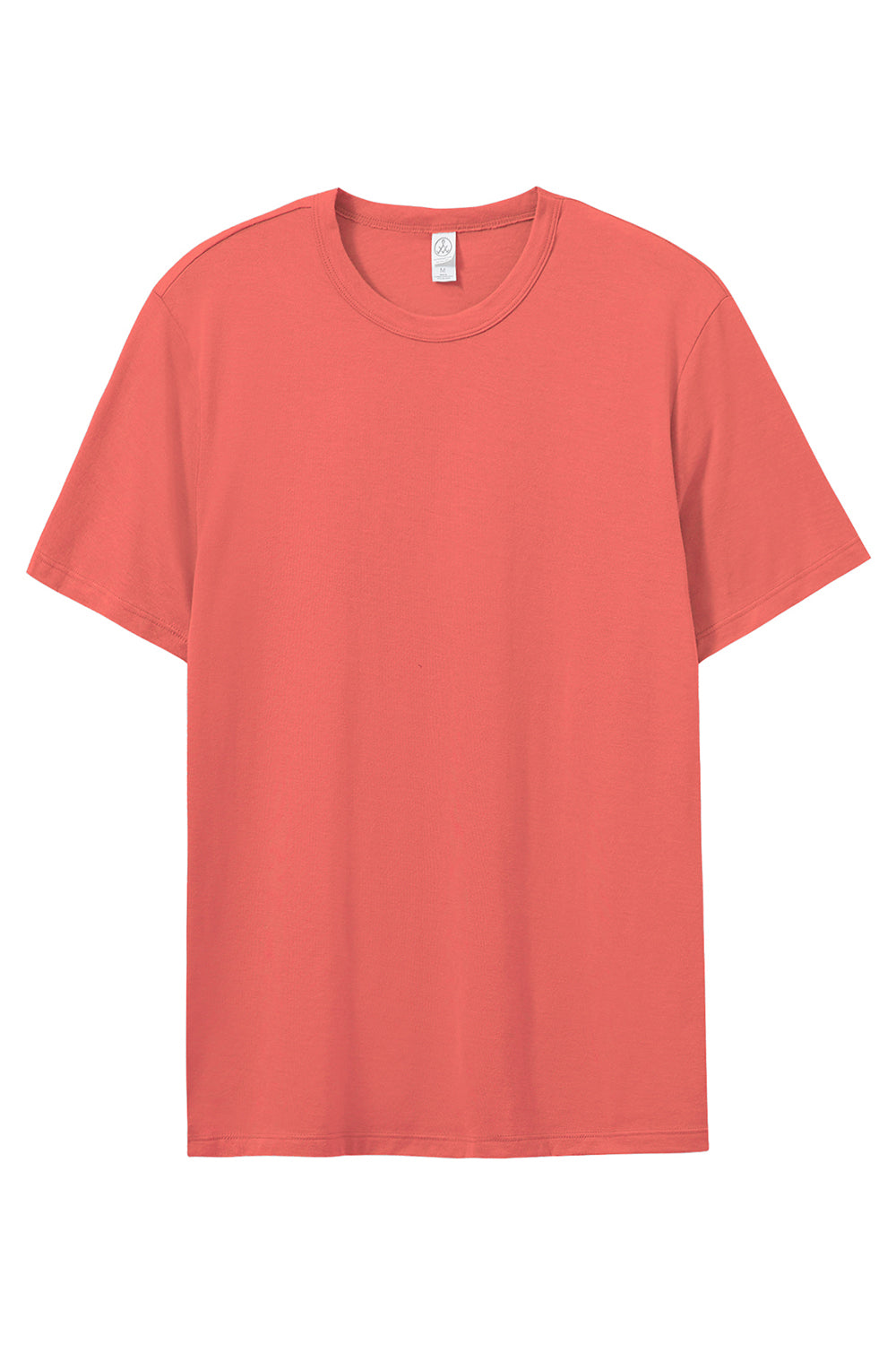 Alternative 4400HM Mens Modal Short Sleeve Crewneck T-Shirt Faded Red Flat Front