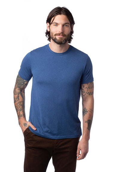 Alternative 4400HM Mens Modal Short Sleeve Crewneck T-Shirt Heritage Royal Blue Model Front
