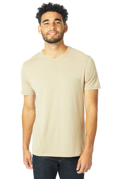 Alternative 4400HM Mens Modal Short Sleeve Crewneck T-Shirt Desert Tan Model Front