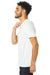 Alternative 4400HM Mens Modal Short Sleeve Crewneck T-Shirt White Model Side