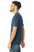 Alternative 4400HM Mens Modal Short Sleeve Crewneck T-Shirt Midnight Navy Blue Model Side