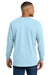 Comfort Colors 4410/C4410 Mens Long Sleeve Crewneck T-Shirt w/ Pocket Chambray Blue Model Back