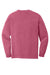Comfort Colors 4410/C4410 Mens Long Sleeve Crewneck T-Shirt w/ Pocket Crunchberry Pink Flat Back