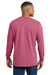 Comfort Colors 4410/C4410 Mens Long Sleeve Crewneck T-Shirt w/ Pocket Crunchberry Pink Model Back