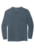 Comfort Colors 4410/C4410 Mens Long Sleeve Crewneck T-Shirt w/ Pocket Denim Blue Flat Front