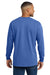 Comfort Colors 4410/C4410 Mens Long Sleeve Crewneck T-Shirt w/ Pocket Flo Blue Model Back