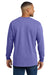 Comfort Colors 4410/C4410 Mens Long Sleeve Crewneck T-Shirt w/ Pocket Violet Purple Model Back
