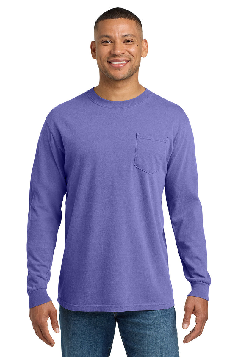 Comfort Colors 4410/C4410 Mens Violet Purple Long Sleeve Crewneck