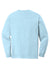 Comfort Colors 4410/C4410 Mens Long Sleeve Crewneck T-Shirt w/ Pocket Chambray Blue Flat Back