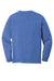 Comfort Colors 4410/C4410 Mens Long Sleeve Crewneck T-Shirt w/ Pocket Flo Blue Flat Back