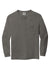Comfort Colors 4410/C4410 Mens Long Sleeve Crewneck T-Shirt w/ Pocket Grey Flat Front