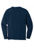 Comfort Colors 4410/C4410 Mens Long Sleeve Crewneck T-Shirt w/ Pocket True Navy Blue Flat Back