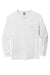 Comfort Colors 4410/C4410 Mens Long Sleeve Crewneck T-Shirt w/ Pocket White Flat Front