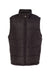 Burnside 8700 Mens Full Zip Puffer Vest Black Flat Front